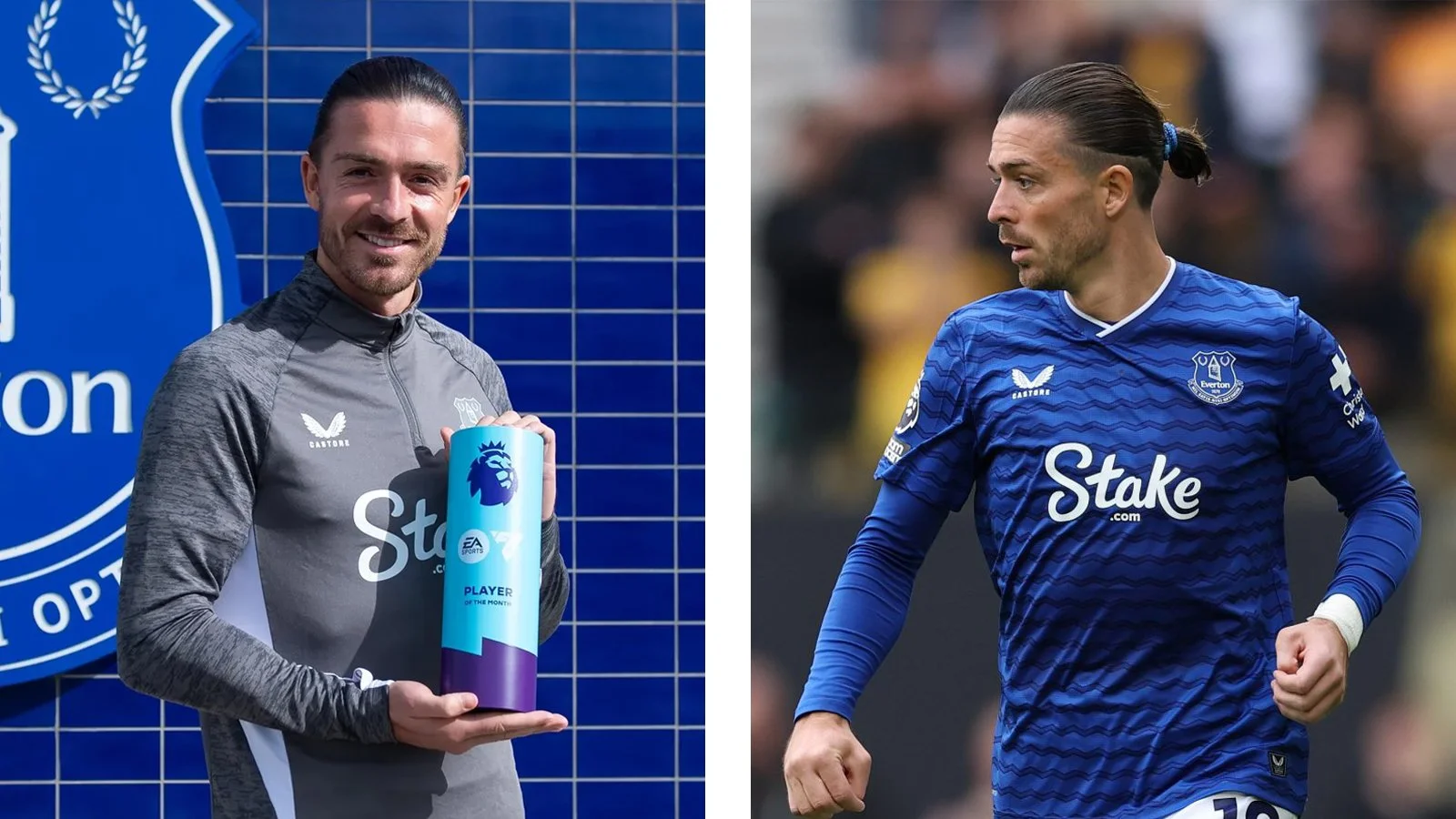 Everton's Jack Grealish named Premier League Player of the Month.