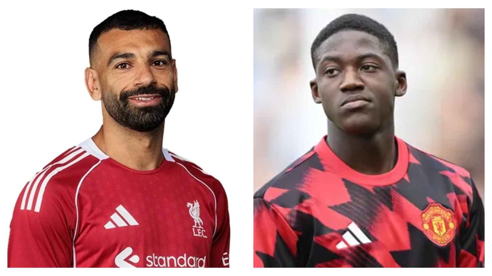 Mo Salah and Kobbie Mainoo