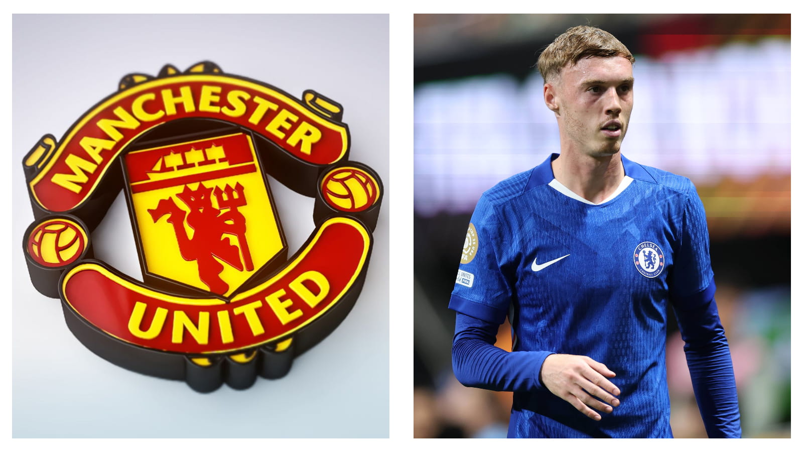 Manchester United badge Cole Palmer