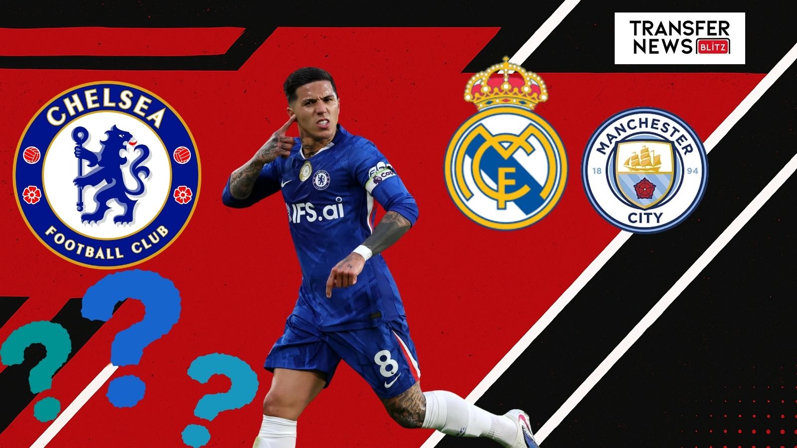 Enzo Fernandez Chelsea exit, Real Madrid & Man City links