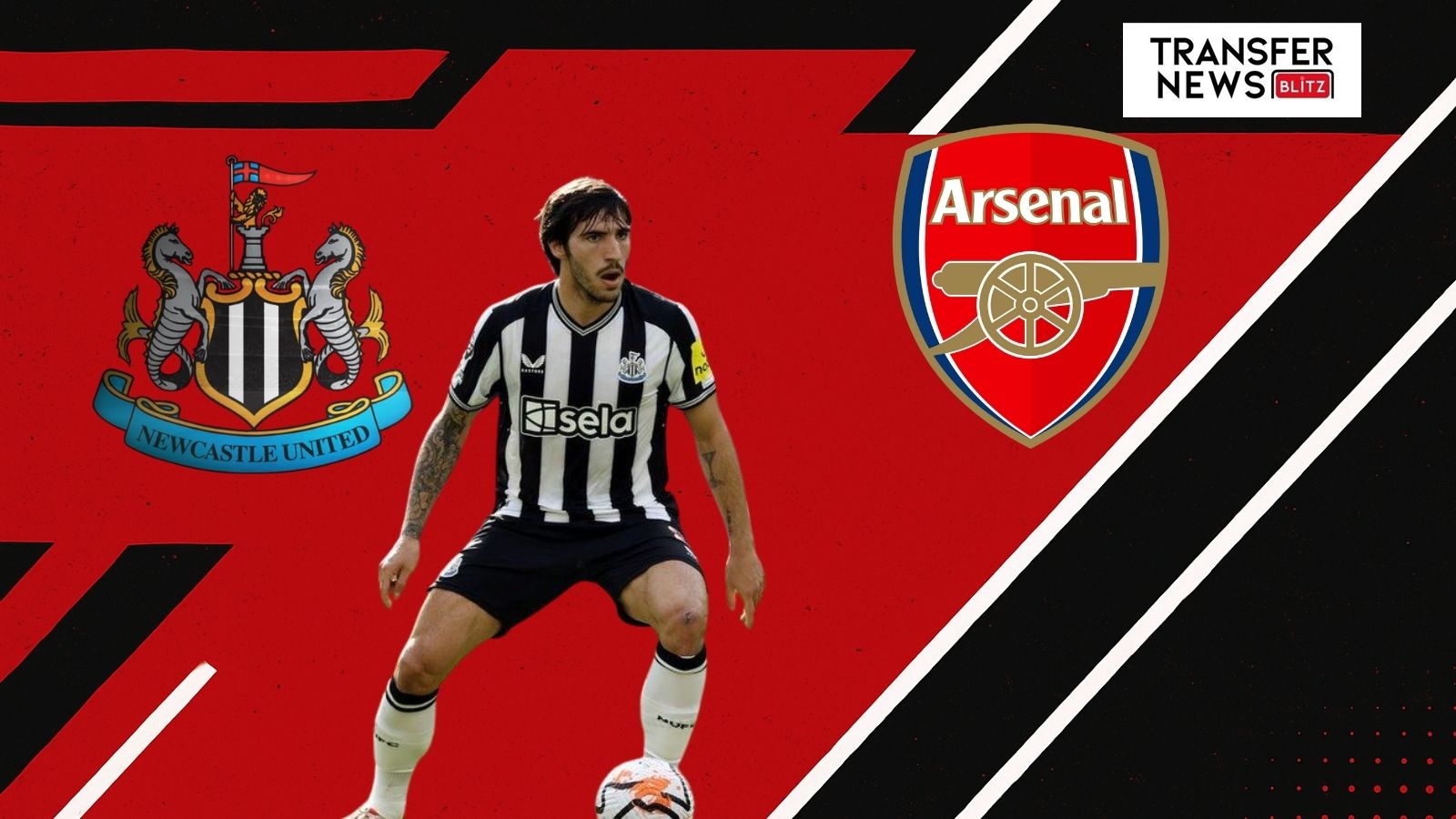 Newcastle's Sandro Tonali Arsenal transfer links