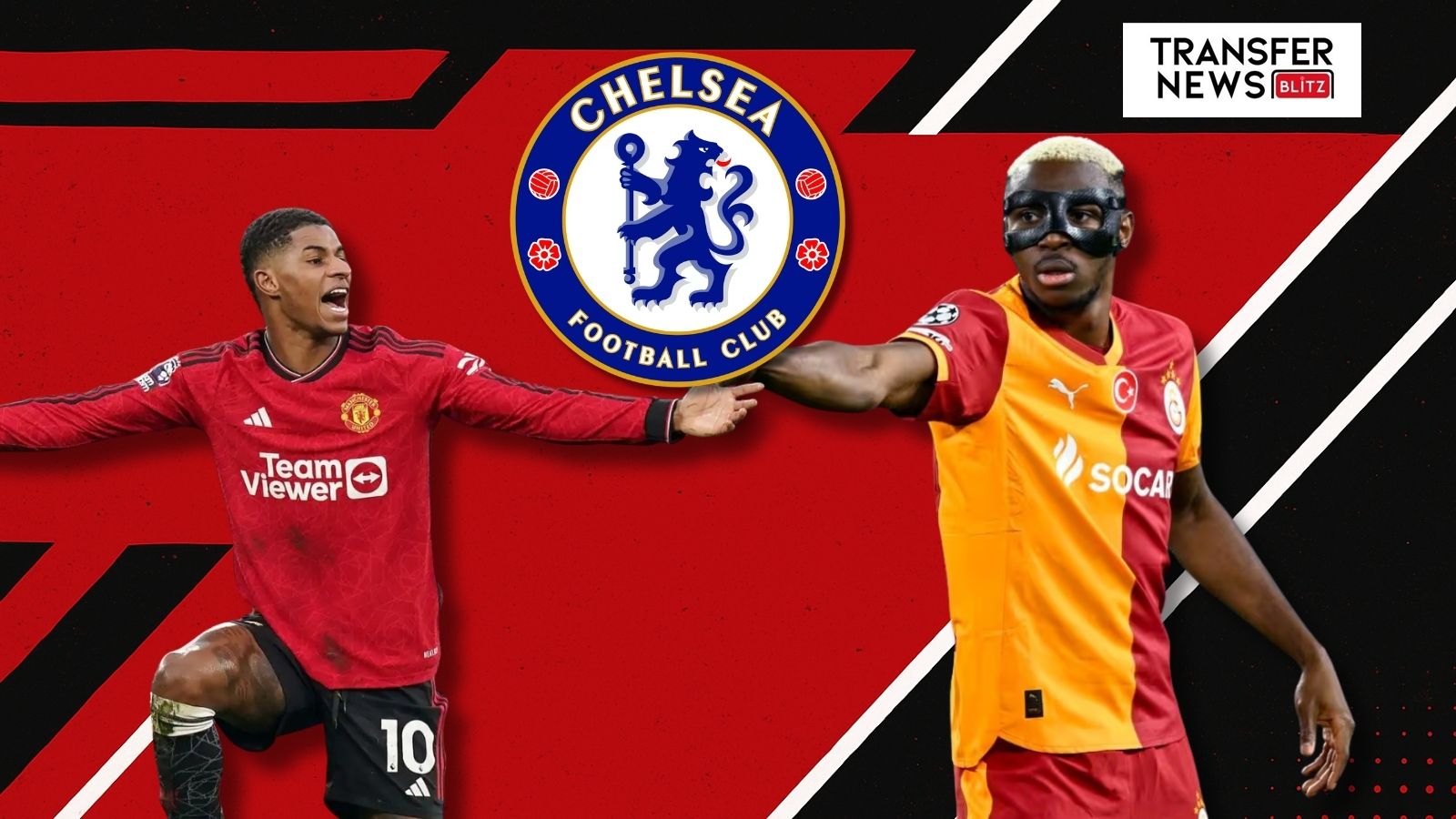 Chelsea Marcus Rashford Victor Osimhen links