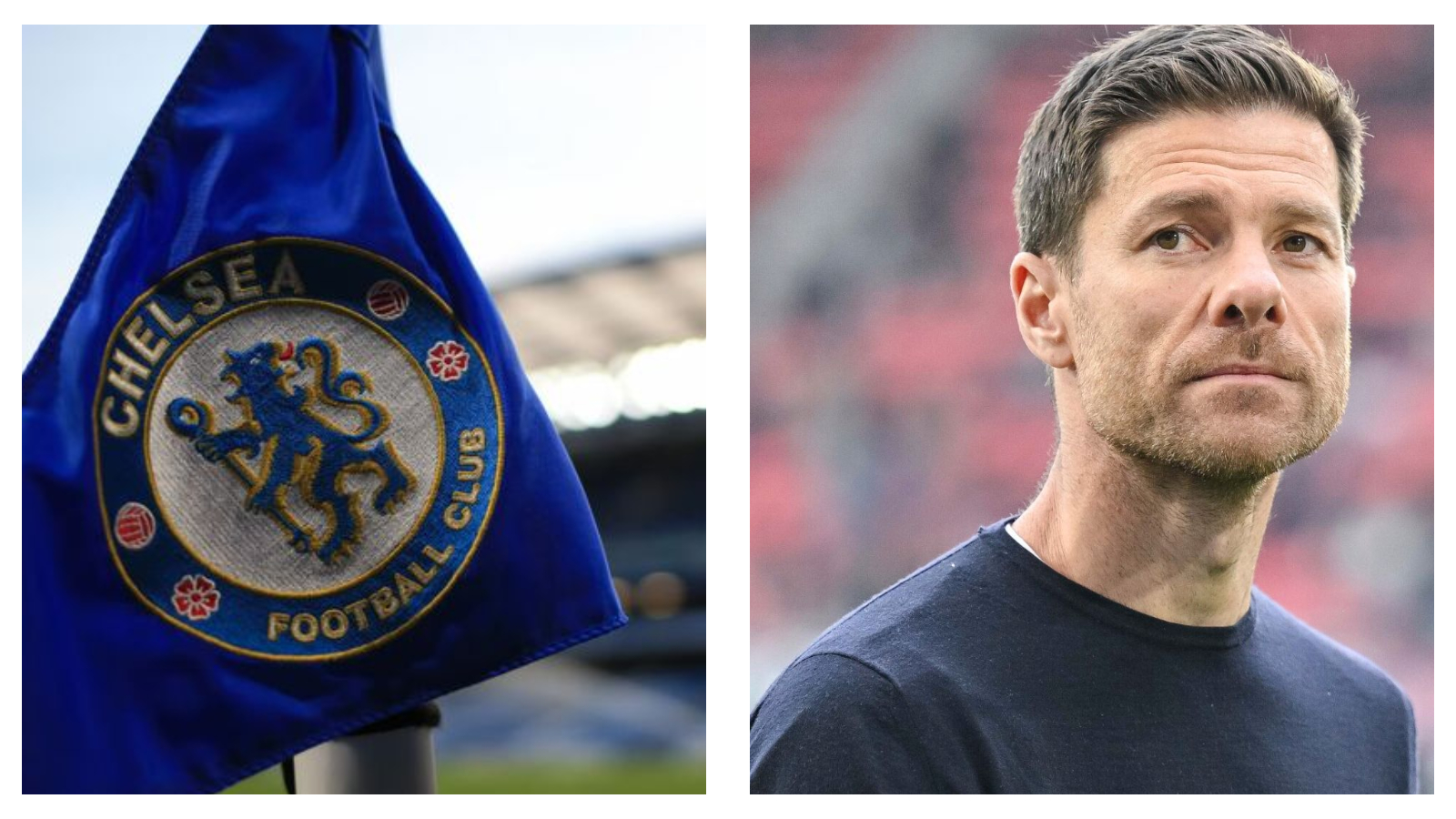 Chelsea corner flag & Xabi Alonso