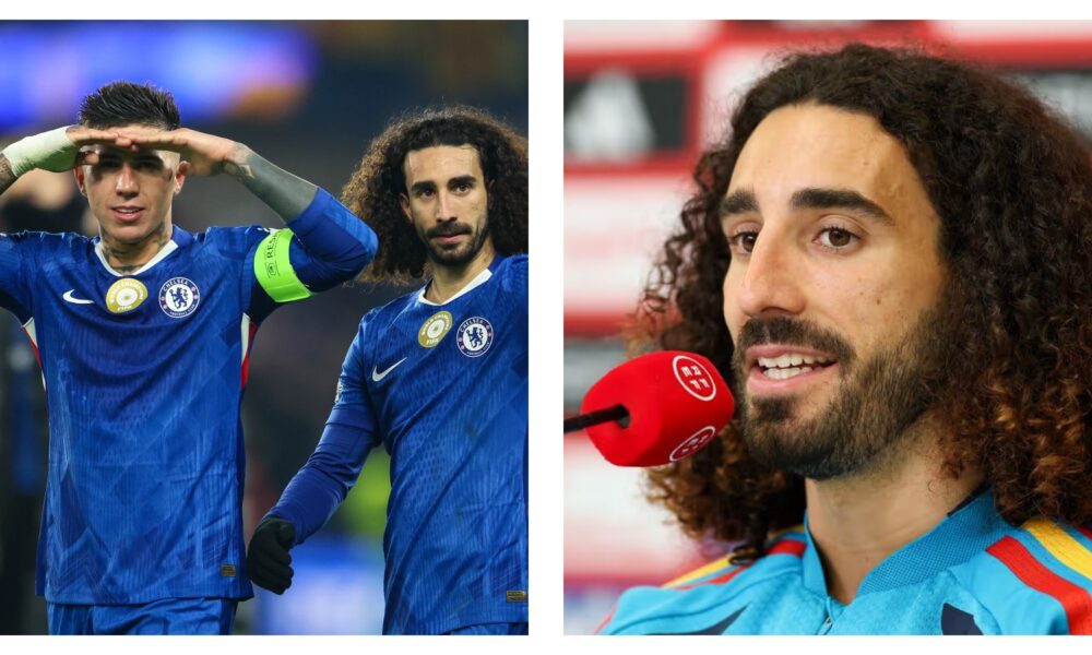Chelsea's Enzo Fernandez & Real Madrid's Marc Cucurella