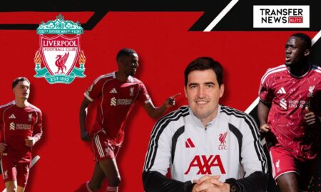 Liverpool's Andoni Iraola, Alexander Isak and Florian Wirtz & Ibrahima Konate