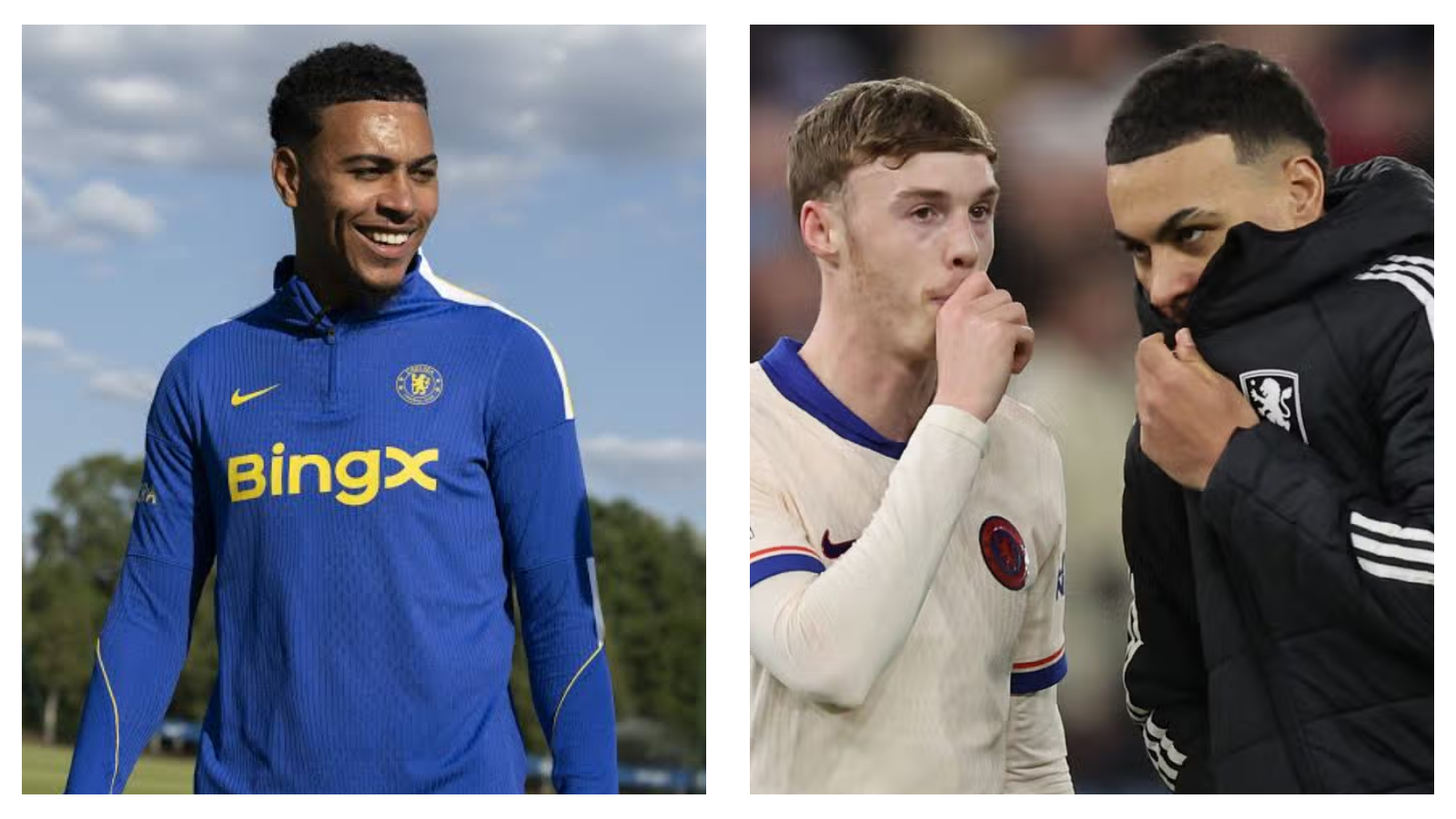 Chelsea players Morgan Rogers & Cole Palmer