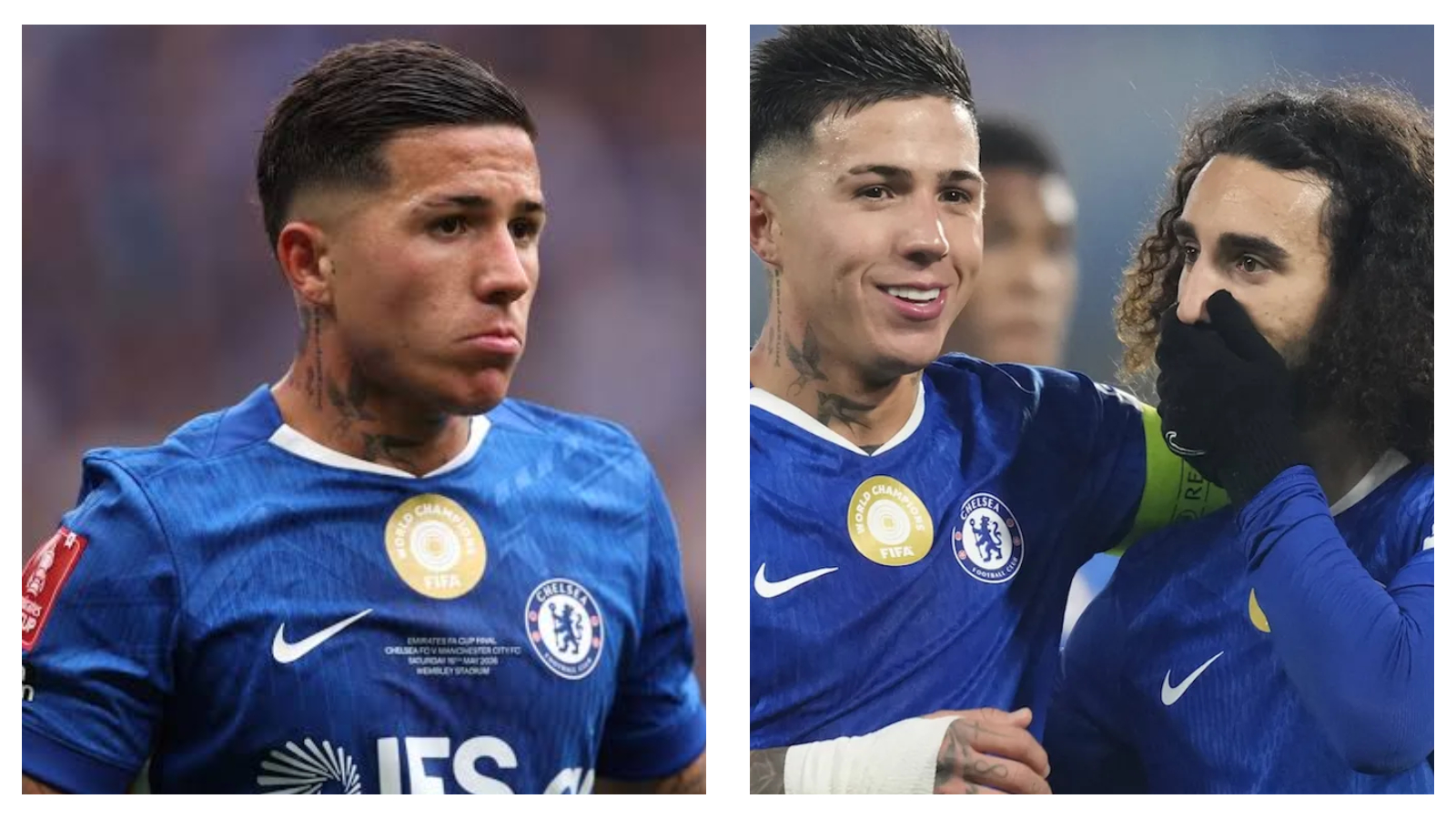 Chelsea's Enzo Fernandez & Marc Cucurella