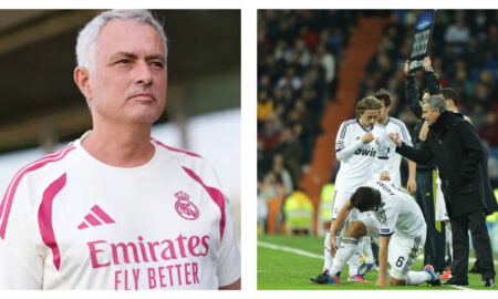 Real Madrid head coach Jose Mourinho