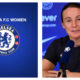 Chelsea FC Women logo and Sonia Bompastor